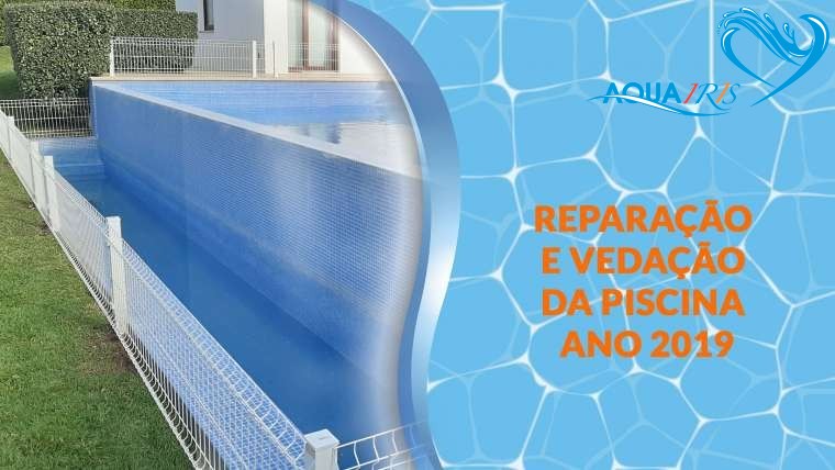Reparação da fuga da piscina e vedação em Janas Sintra
