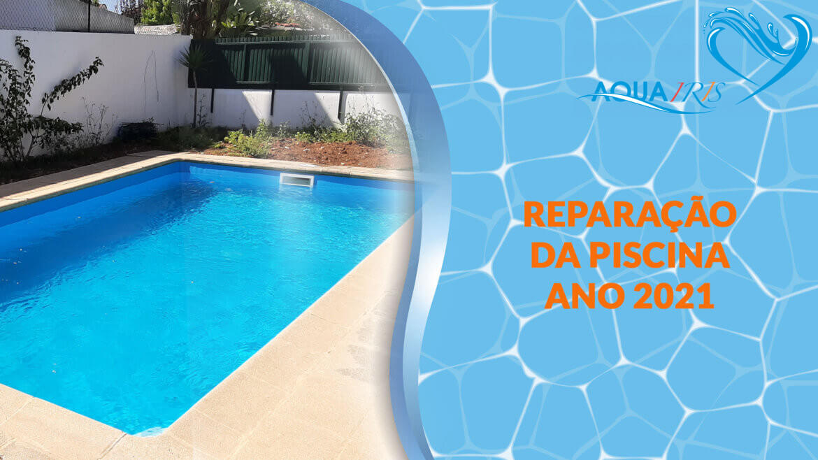 Revestimento da piscina em tela armada azul Estoril