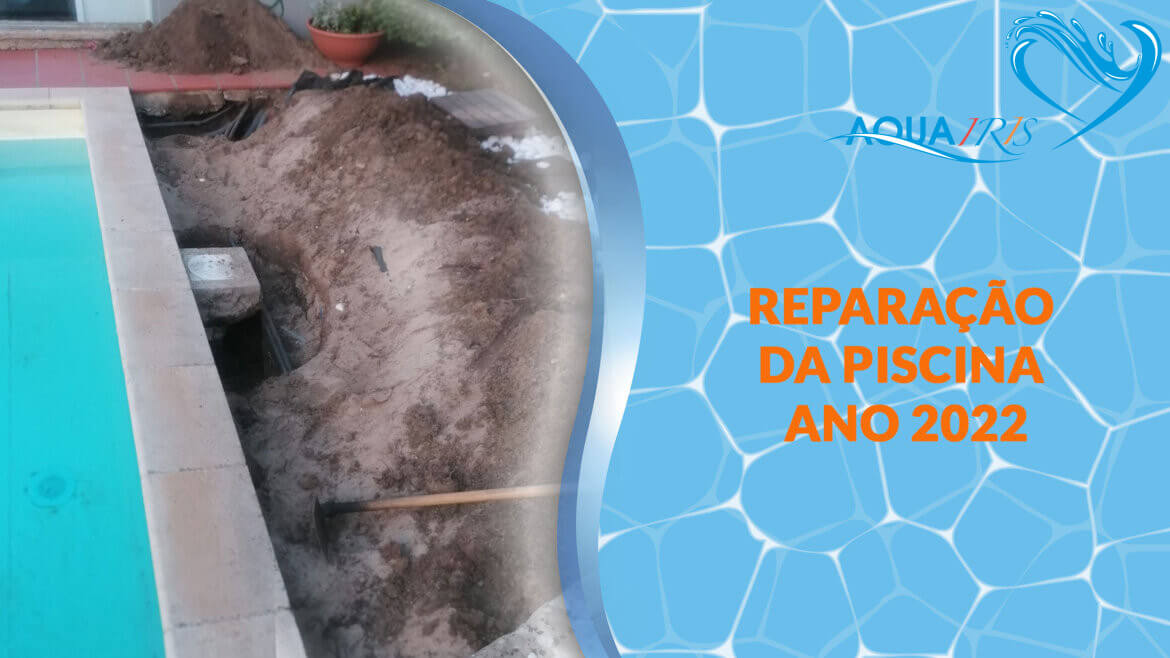 Reparação da fuga na piscina em Sintra