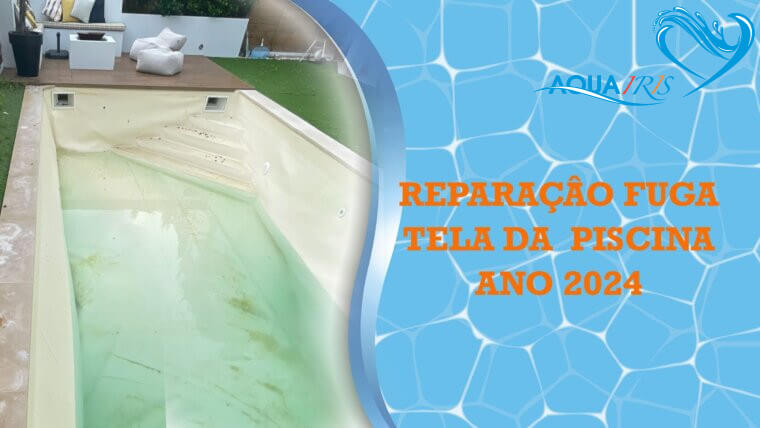 Reparação da fuga da piscina na Parede