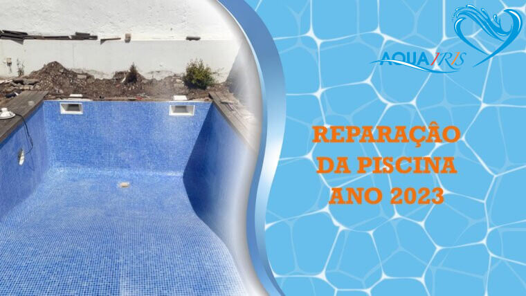 Reparação da piscina em Queijas