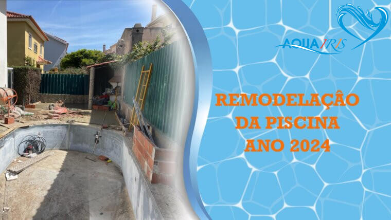 Reparação da fuga da piscina em Oeiras