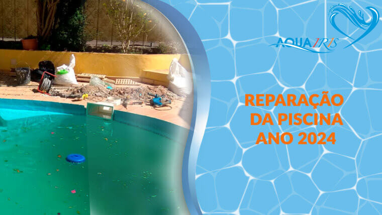 Reparação da piscina no Estoril